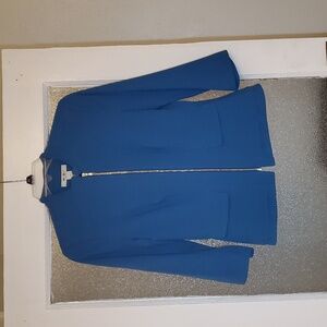 WHBM size 4 dark turquoise blue blazer